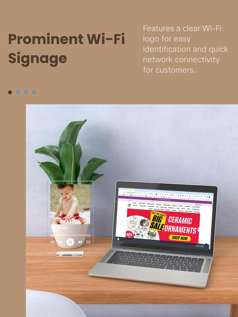 MIRACLE PRINTS Personalised Song Plaque With Stand, Custom Music Plaque, Any Photo / Song, Any Playlist, Photo and Music Gift, Music Prints, Personalized Photo Frame, Album Cover Song Plaque, Mother's Day Gifts, Gift for Mom, Acrylic plaque Decor