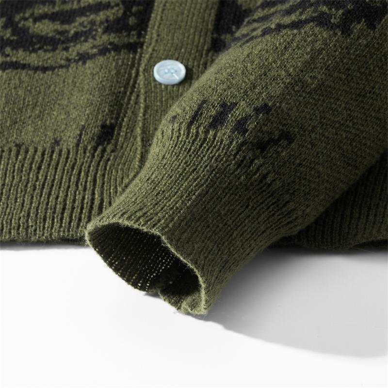 #SummerVibes Spring/Autumn Unisex Knitted Sweater for Men & Women - Loose V-Neck Sporty Polyester Coat - Medium Casual Cardigan Top Elegant