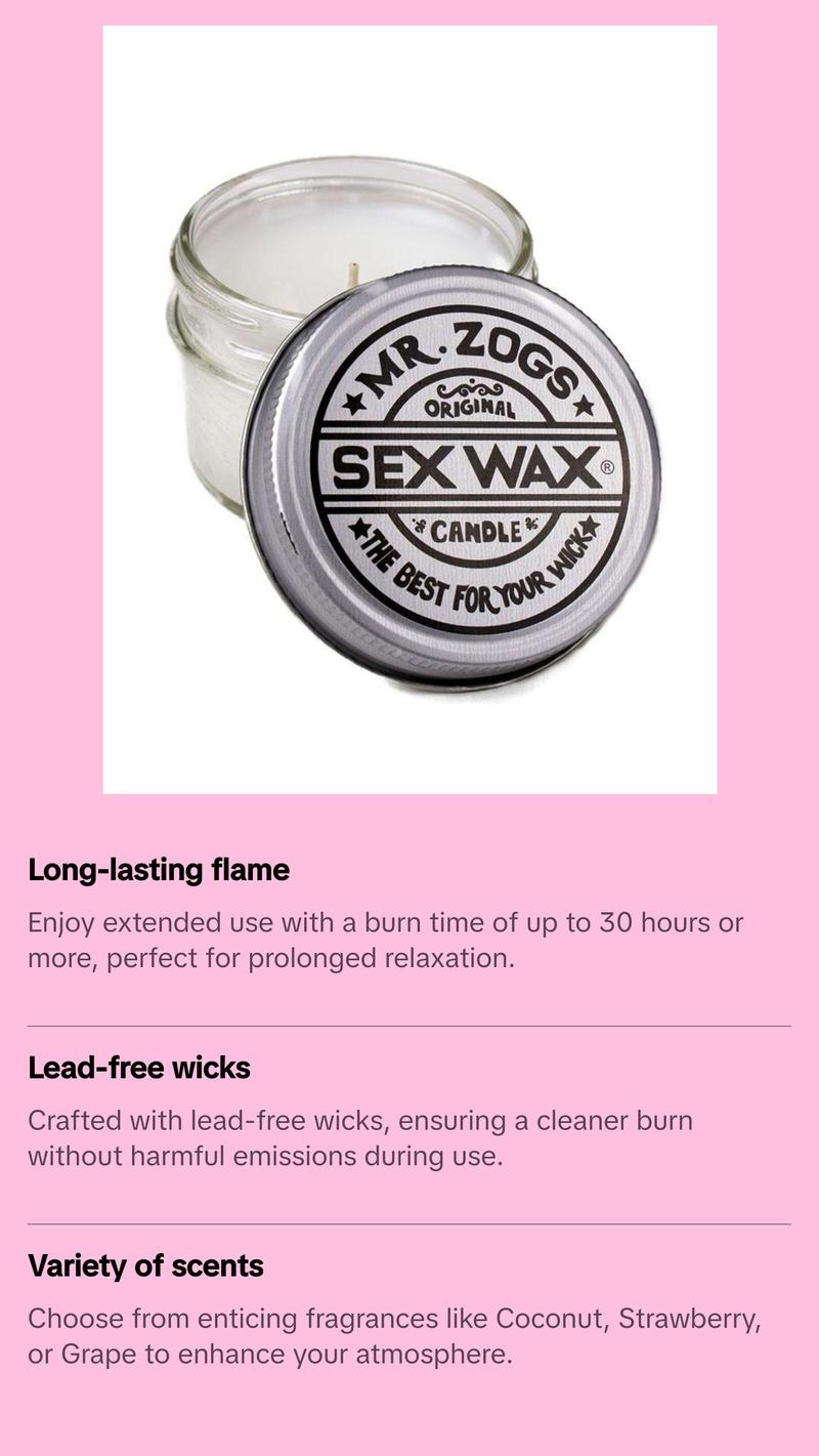 Sex Wax Candles - Coconut