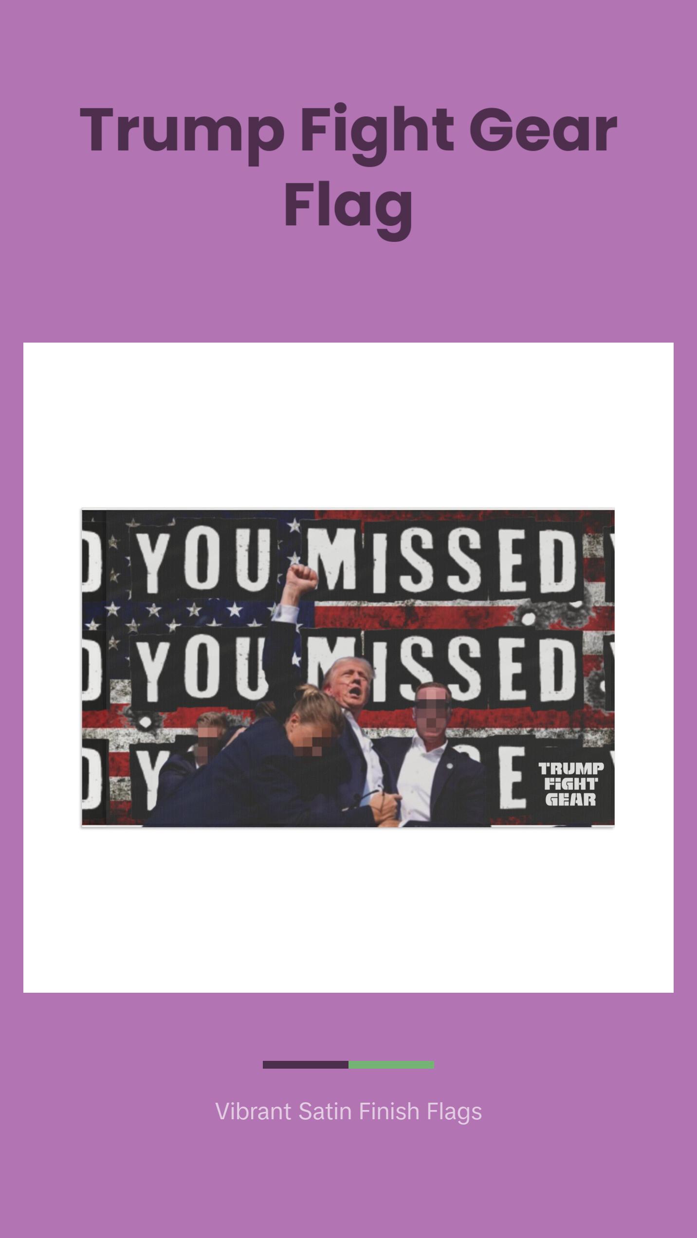 TRUMP FIGHT GEAR Flag