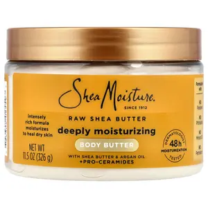 SheaMoisture Deeply Moisturizing Body Butter, Raw Shea Butter, 11.5 oz (326 g) SheaMoisture Deeply Moisturizing Body Butter, Raw Shea Butter, 11.5 oz (326 g)