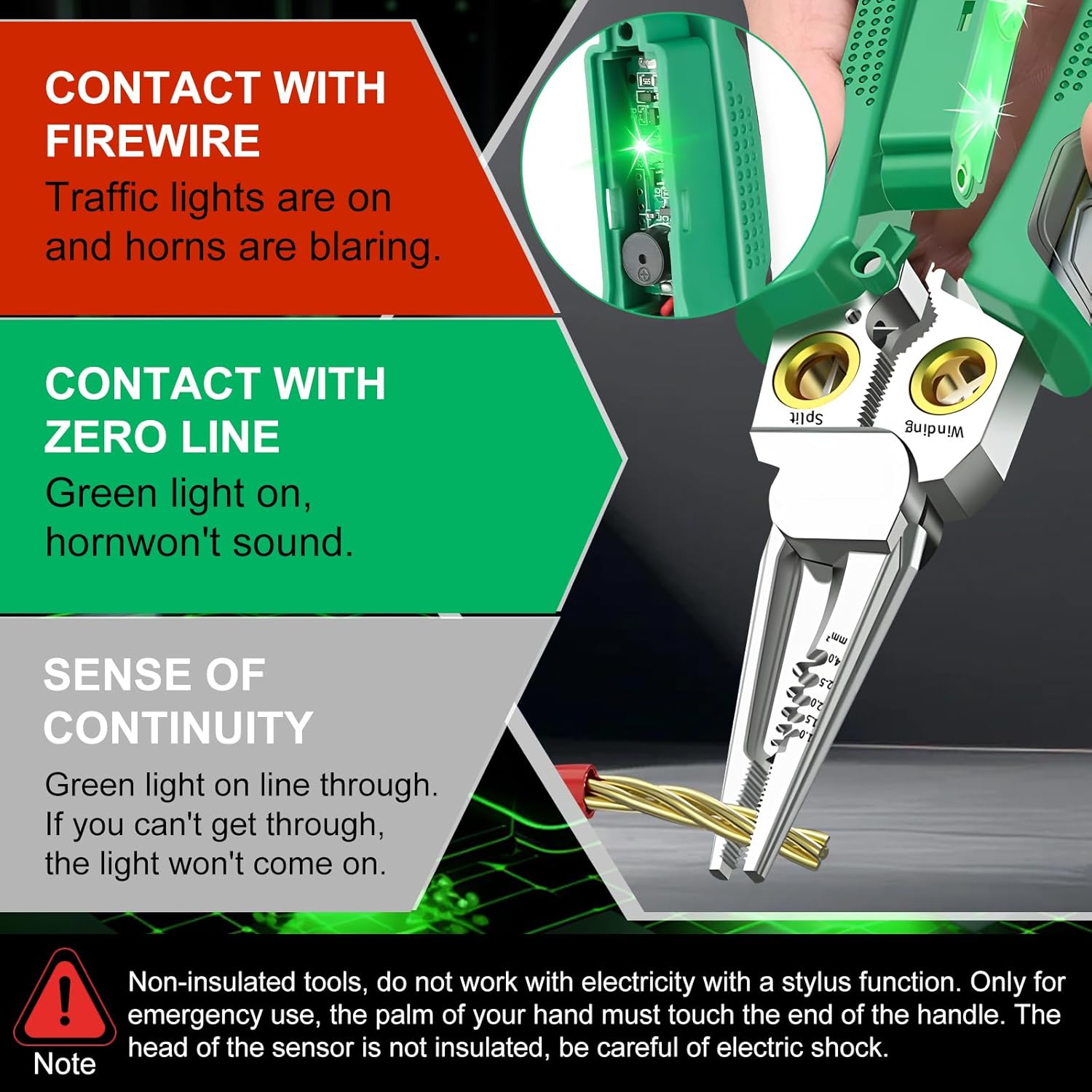 8 in 1 Wire Stripper with Voltage Tester, 2025 Upgrade Multi-function Stripping Tool for Cutting and Pulling Pliers, Electrician Repair Tool 8 in 1 Wire Stripper with Voltage Tester, 2025 Upgrade Multi-function Stripping Tool for Cutting and Pulling Pliers, Electrician Repair Tool