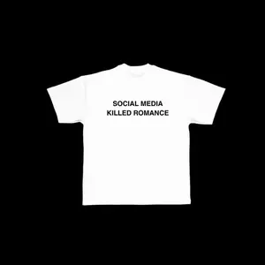 SOCIAL MEDIA KILLED ROMANCE Tee – Vintage Unisex Graphic Shirt vintage clothing