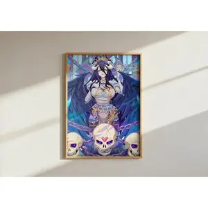 Albedo Overlord Poster – Dark Fantasy Anime Art Print