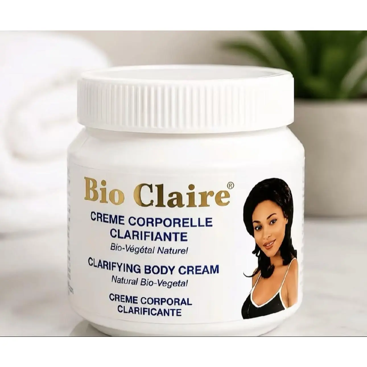 Bio Claire Clarifying Body Cream - Natural Bio-Vegetal Formula for Smooth & Radiant Skin - Creme Corporelle Clarifiante 300ml