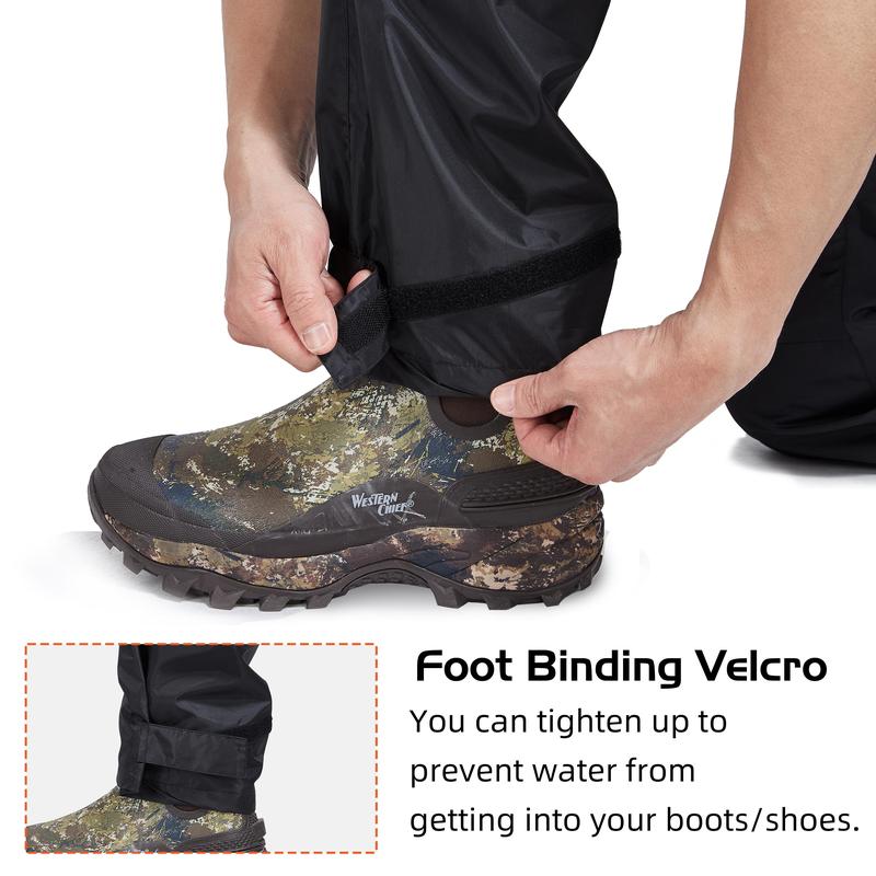 RODEEL 723 Waterproof Pants Men Lightweight Breathable Rainproof Bottoms Durable Rain Trousers Weatherproof Rainwear For Outdoor Hiking Camping Fishing Boating Car Washing Construction Roofing Landscaping Gardening Workwear, Holiday Gift