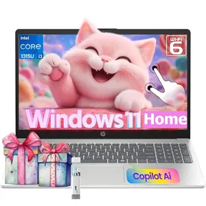 HP 15.6" Touchscreen Laptop | 13th Gen i3, Up to 32GB RAM, 512GB SSD, Win 11 Home, Copilot AI, Wi‑Fi 6, Bundle Accessory,Suit for Business&Student