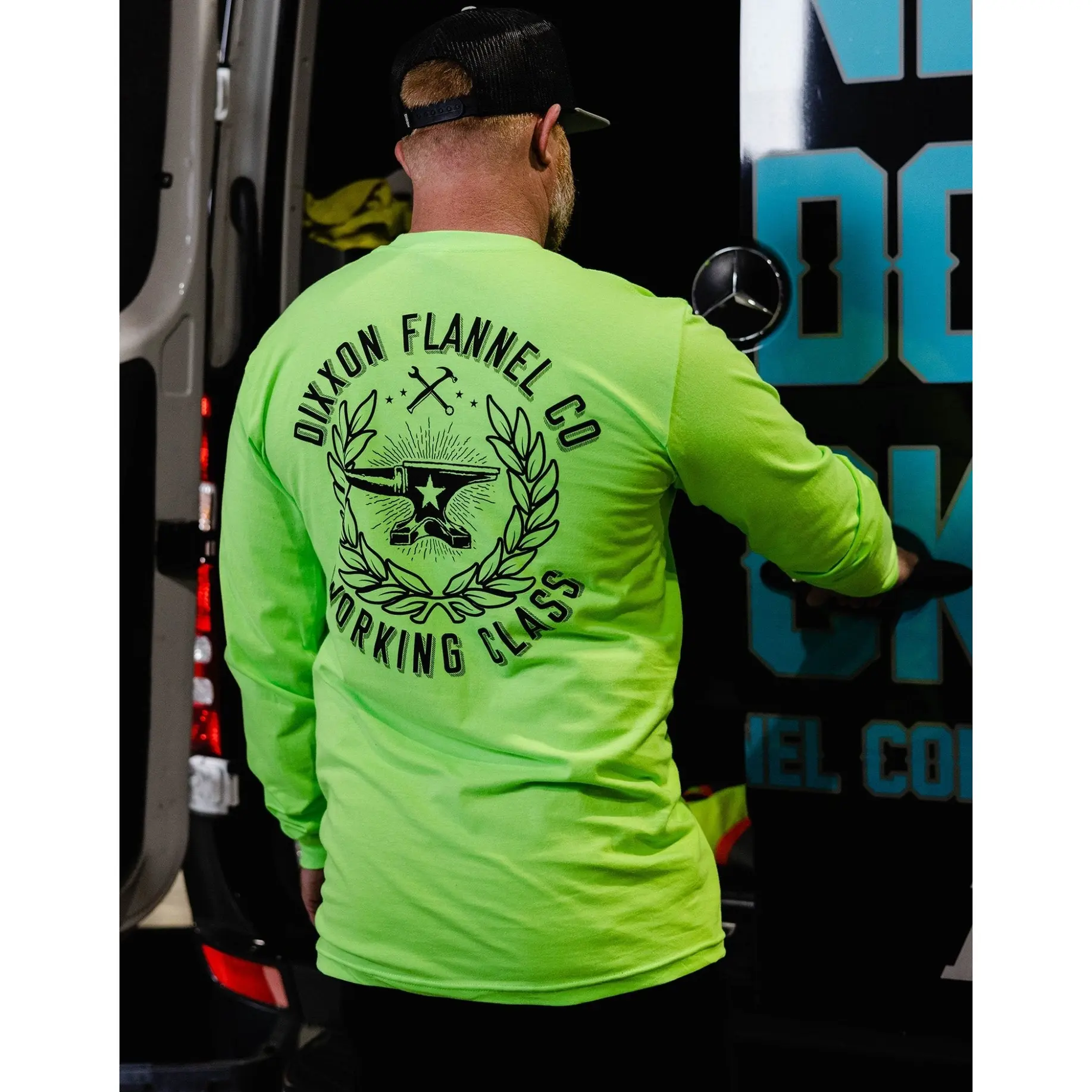 Makers Hi Vis Long Sleeve T-Shirt - Safety Green
