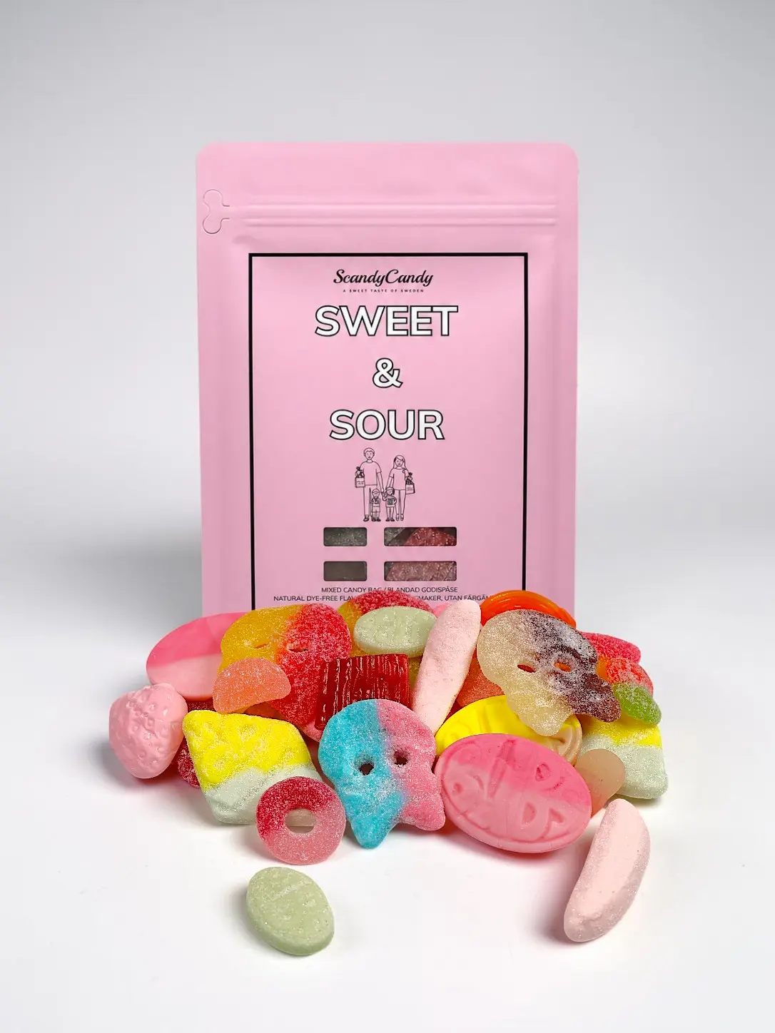Bubs & Swedish Candy Sweet/Sour Mix 1/2 lb Snack Bonbon Bubs & Swedish Candy Sweet/Sour Mix 1/2 lb Snack Bonbon