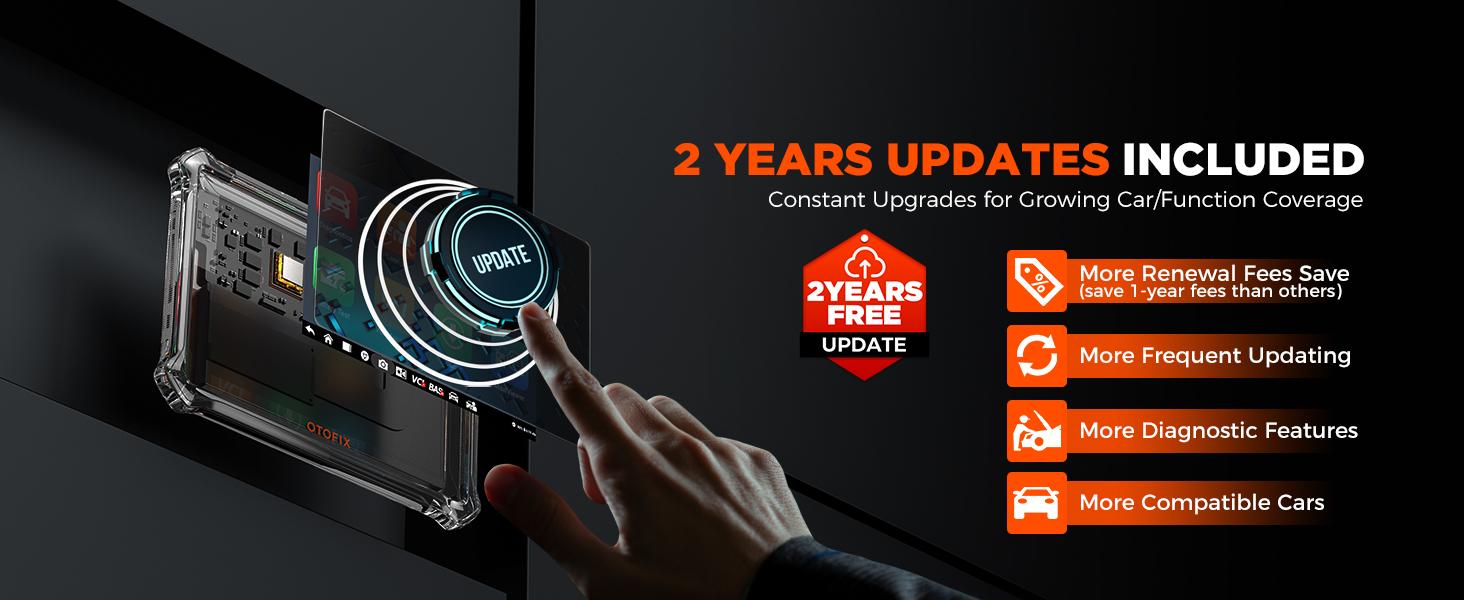 OTOFIX D1 Lite Bidirectional Scan Tool, Bluetooth OBD2 Scanner Diagnostic Tool, 2 Years Free Update, 38+ Services, CANFD & DoIP Protocols, All System Diagnoses, ABS Bleeding, Auto VIN