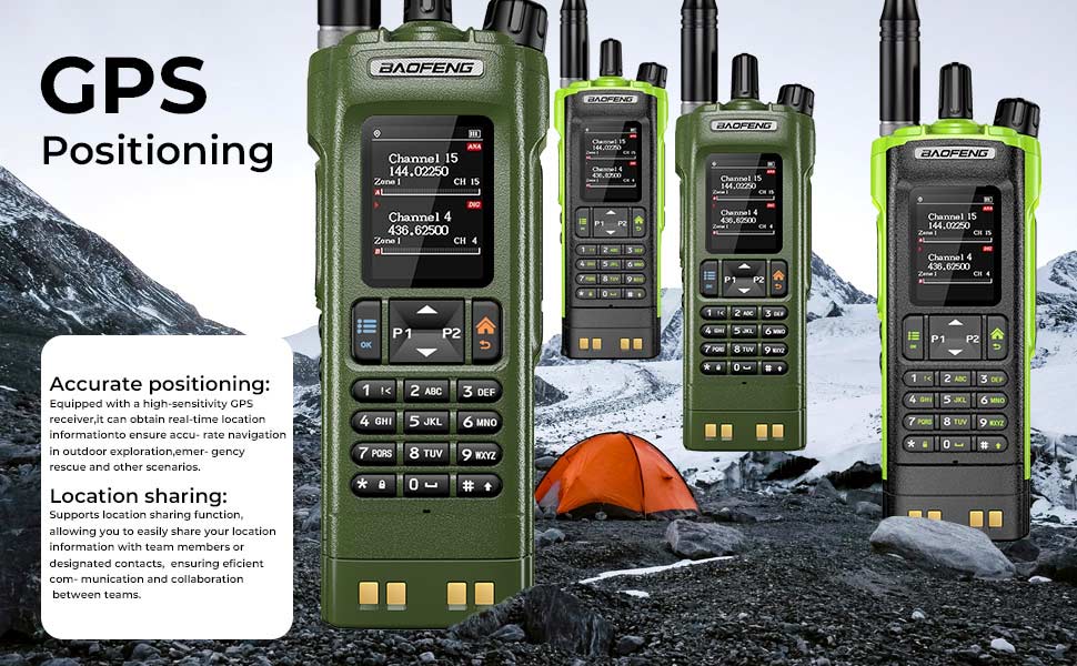 BAOFENG DM32 DM-32UV DMR Radio | Walkie Talkies Long Range | Digital Two-Way Radio | 10W High Power Ham Radio with GPS Positioning | Programming & Type-C Charging | 1PC (2500mAh Battery)