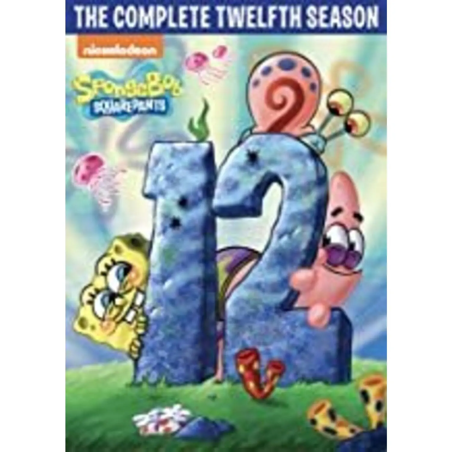SpongeBob SquarePants: Complete Twelfth Season Animation 3-Pack DVD Video Discs, English, AC-3/Dolby Digital, Dubbed, Widescreen, Paramount Home Ent