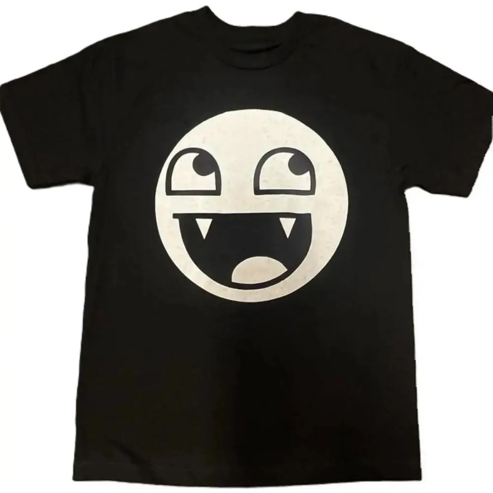 [100% Cotton] Epic Face Vampire T Shirt Y2K Goth Emo Scene Tapout Affliction  Golf Gift T-Shirt For Men and Women