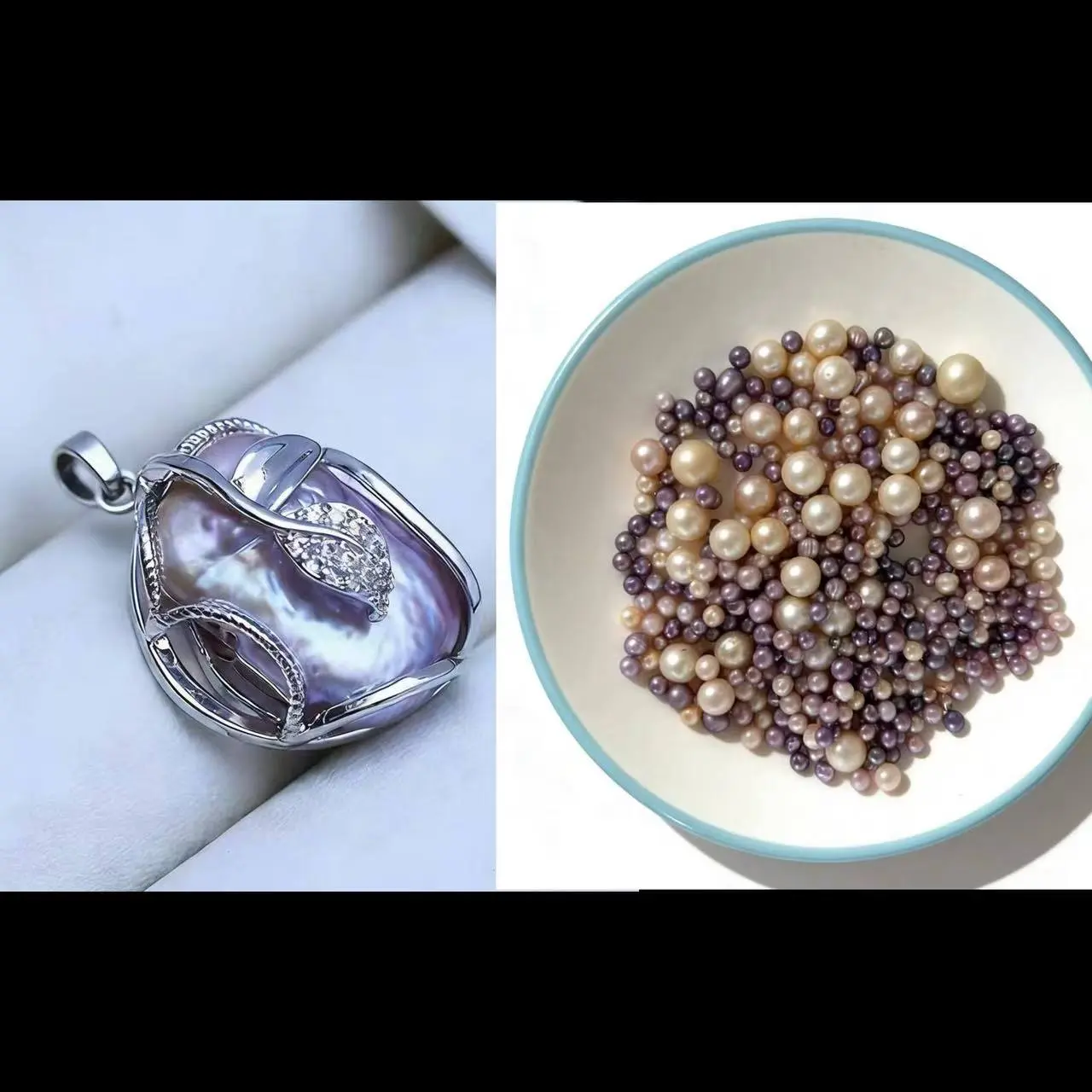 Pearl pendant+Dynasty pearls gift(Min 15 pcs pearls inside)[live opening]