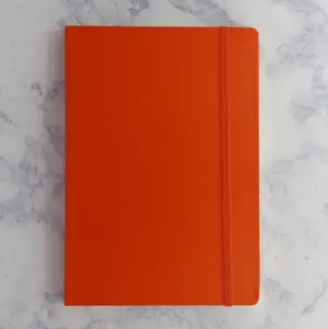 A5 Pumpkin Medium Squared Hardcover Notebook