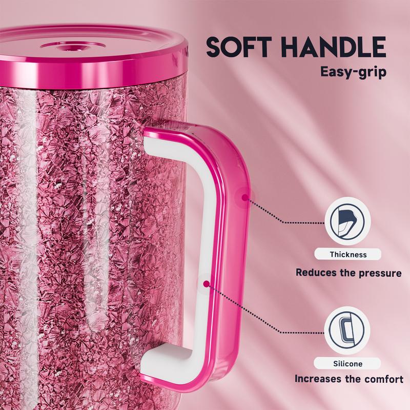 【Meoky Mystery Box】40oz Mystery Meoky Tumbler with Handle and Straw -Leak-proof Lid - Food grade stainless steel Cup - BPA Free - Compatible for Daily use and Traveling (1 Mystery Box 1 cup),Valentine's Day gift