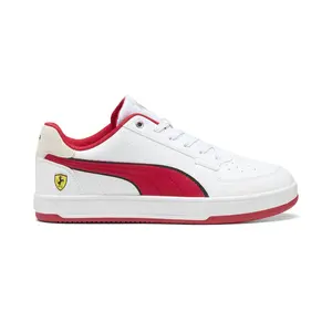 PUMA Mens Scuderia Ferrari X Caven 2.0 Lace Up Sneakers Shoes Casual - White