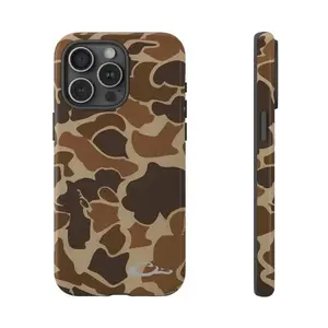 Waterfowl Camouflage, Camouflage Tough Case, Hunting Theme iPhone Case, Dual Layer Protection, For iPhone 17-11 and X series, For Men Suitable for iPhone 17 ProMax many background Compatible with Samsung Galaxy S25