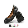 Dream Pairs Women's Bow Motif Ballet Flats - Flexible Footwear, Foldable Round Toe Slip-On Dressy Flats Style Shoes for Women, Elastic Band, 3-Layer Insole Arch Support, Lightweight Packable for Weddings/Events, Travel,outdoorfun