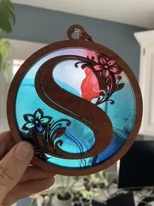 Monogram Letter S Suncatcher for Sunny Window Monogram Letter S Suncatcher for Sunny Window