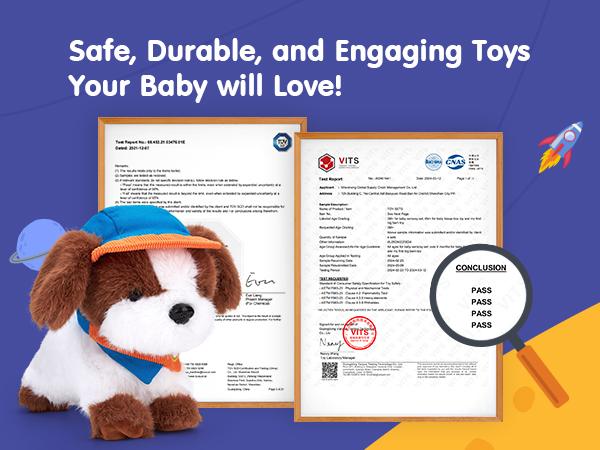 hahaland Interactive Plush Robot Puppy Toy for Kids Voice-Controlled Talking Dog with 12 Commands Singing Dancing Emotional Support Pet Gift for Boys Girls Ages 3+ Cute Valentine's Day Easter Gift for Kids