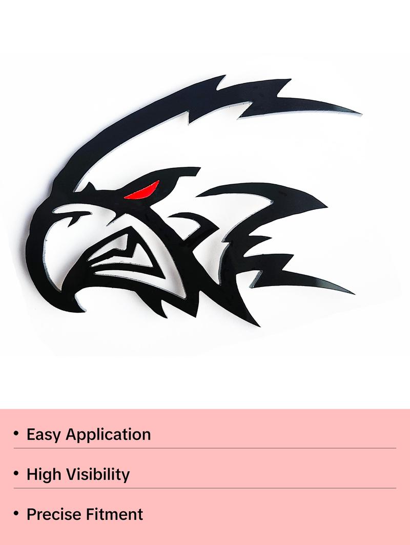2x Hawk Bird Hellhawk Redeye Emblem Logo for Grand Cherokee Jeep Trackhawk SRT 2x Hawk Bird Hellhawk Redeye Emblem Logo for Grand Cherokee Jeep Trackhawk SRT