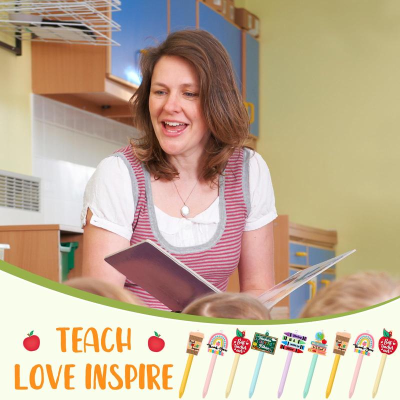 Teacher Pens 9/18pcs Funny Teacher Pens Office Gifts Ballpoint Pen Cute Writing Pen School Appreciation Gifts for Teacher Student Office Workers Volunteer Home Tutor, School Classroom Supplies, Easter Basket Essentials for Teacher