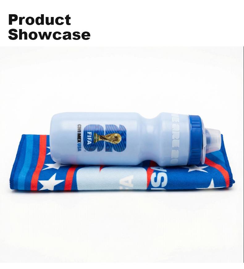 【FIFA WORLD CUP 2026 】This squeeze bottle and sports towel set is reusable and easy to clean. Portable and suitable for outdoor activities, fitness, and cycling, it makes a perfect gift for family, elders, friends, and loved ones.