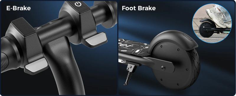 【Best Gifts】Electric Scooter for Kids, 150W Motor, 10MPH, 9 Miles, Dual Speed, 18V 2.6Ah Battery, 6'' Tires, Disc Brakes, Folding Kids Electric Scooter for Ages 6-12