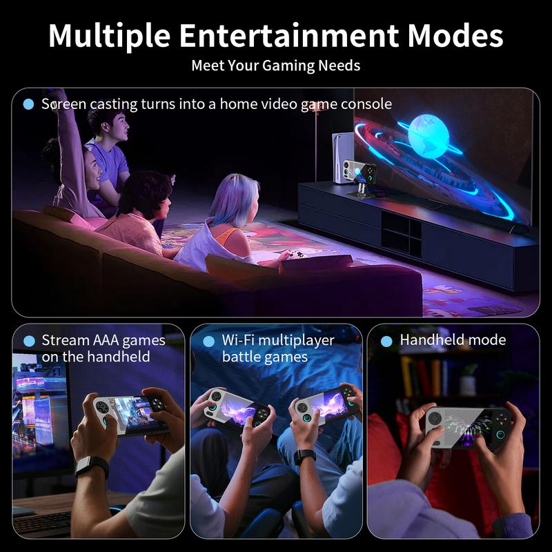 ANBERNIC RG 476H Retro Handheld Game Console RG476H Android 13 Battery 5000mAh Large-angle 3D Hall joystick Unisoc T820 4.7 Inch LTPS Touch Screen 1080 DP Output Streaming Gift