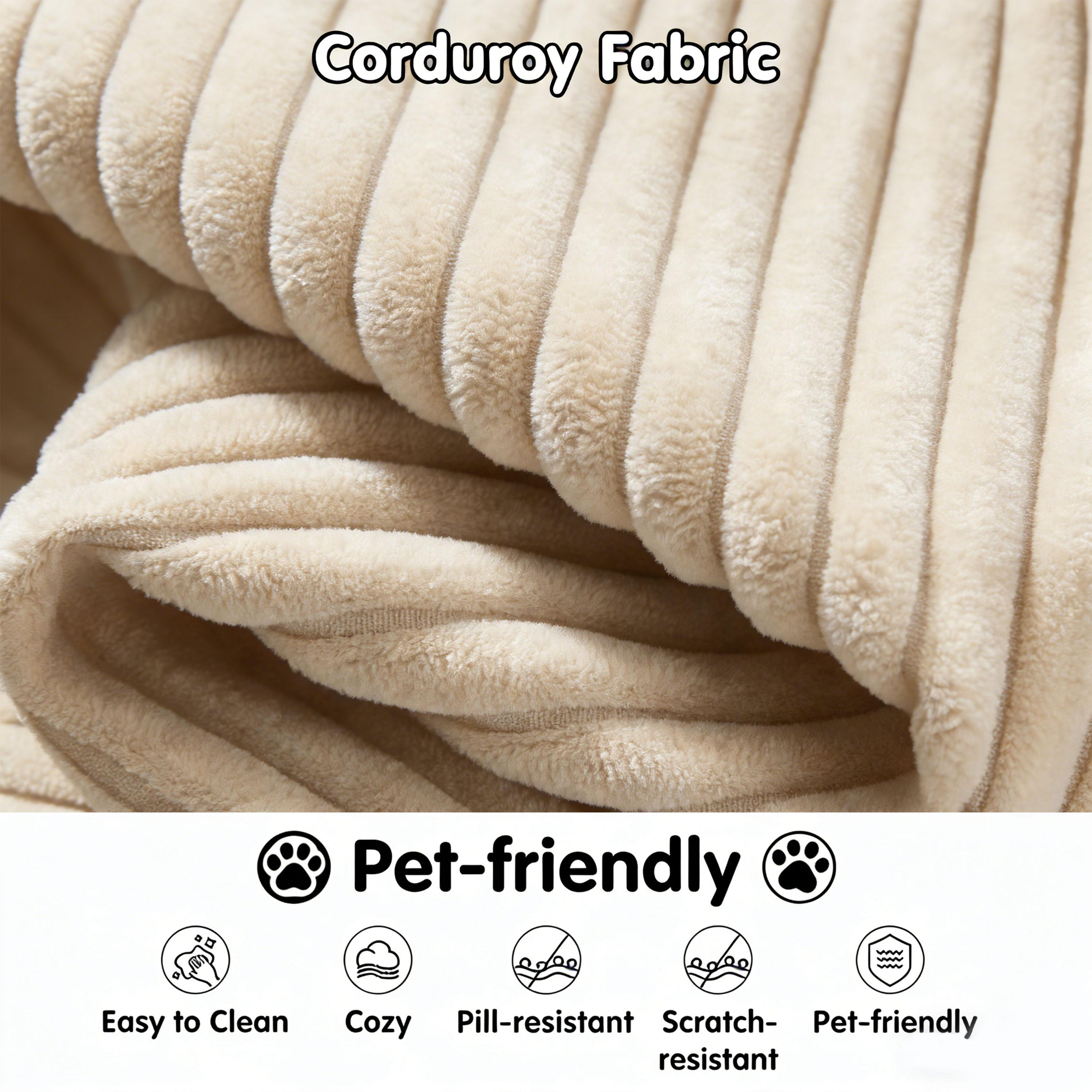 96.9" Cloud Sectional Sofa with L-Shape Chaise and Side Pockets , bonelesscouches compression bed ,Modern Modular Design, Deep Seating, Upholstered for Living Room/Bedroom, No Assembly Required (Corduroy Fabric), Left-facing 96.9" Cloud Sectional Sofa with L-Shape Chaise and Side Pockets , bonelesscouches compression bed ,Modern Modular Design, Deep Seating, Upholstered for Living Room/Bedroom, No Assembly Required (Corduroy Fabric), Left-facing