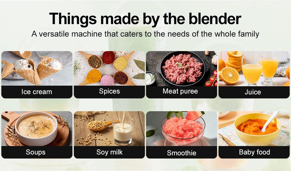 SPZTJK Professional Blender,Kitchen for Blender 68oz BPA Free 2 Containers Countertop Blenders, achine, Ice Crushing&Max.1400Watts/1000Watts Blender and Grinder Combo  , Smoothies/Juice/Nuts BUTTER/Food Processor/Kitchen Appliances