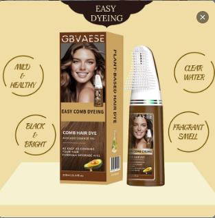 GBVAESE Hair Dye Comb Pen Chestnut Brown 200ml Waterproof Sweatproof Easy to Color Portable Fast Replenishment Color Does Not Fall Out Haircare GBVAESE Hair Dye Comb Pen Chestnut Brown 200ml Waterproof Sweatproof Easy to Color Portable Fast Replenishment Color Does Not Fall Out Haircare