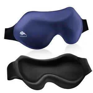 Zero Pressure Sleep Mask for Women Men: 3D Contoured Eye Masks for Sleep - Airplane Travel Essentials Blackout, Lash Extensions Friendly - Perfect for Night Shift Nurse, College Dorm, Road Trip