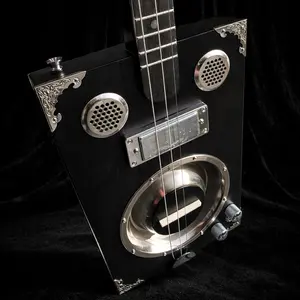 Delta Star "Black Mamba" Pro Cigar Box Resonator Guitar
