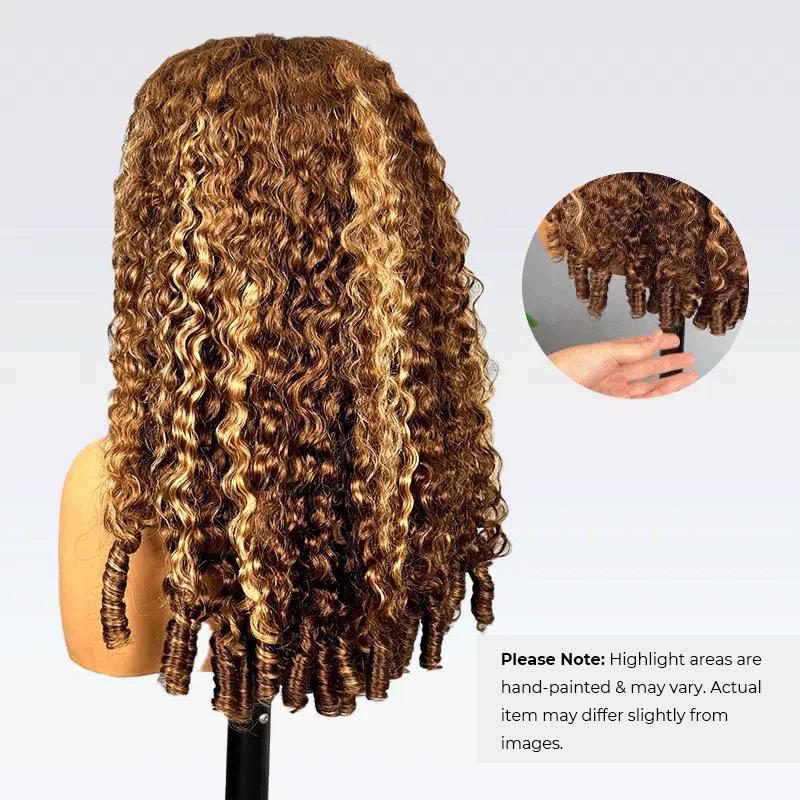【NEW ARRIVAL】ISEE HAIR Highlight Burmese Curly 9x6 M-Cap Wear Go InvisiFit Strap Glueless 180% Density Lace Wig #SpringStatements
