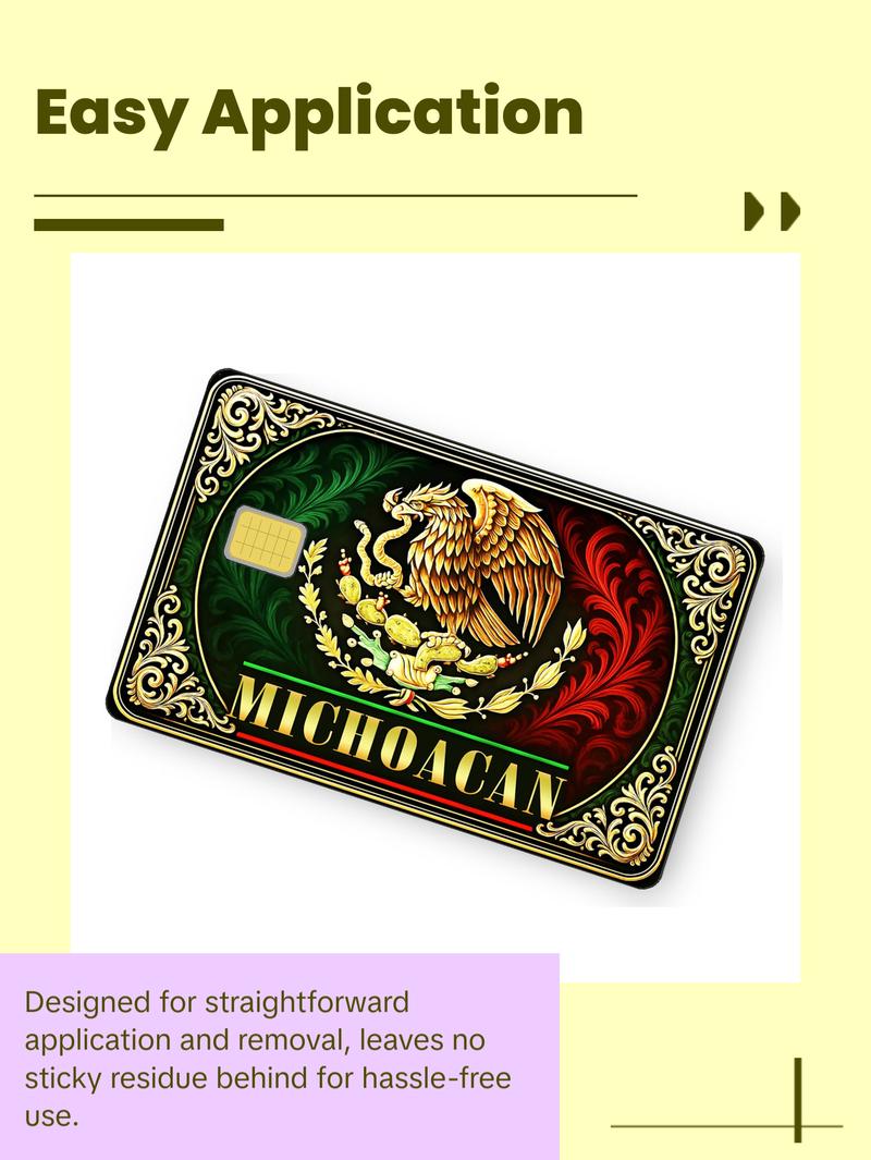 Mexico y Estados Credit Card Skin Waterproof