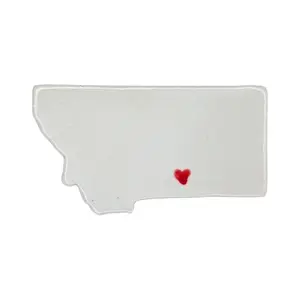Billings Ceramic Fridge Magnet - Unique Handmade Montana State Decor Gift