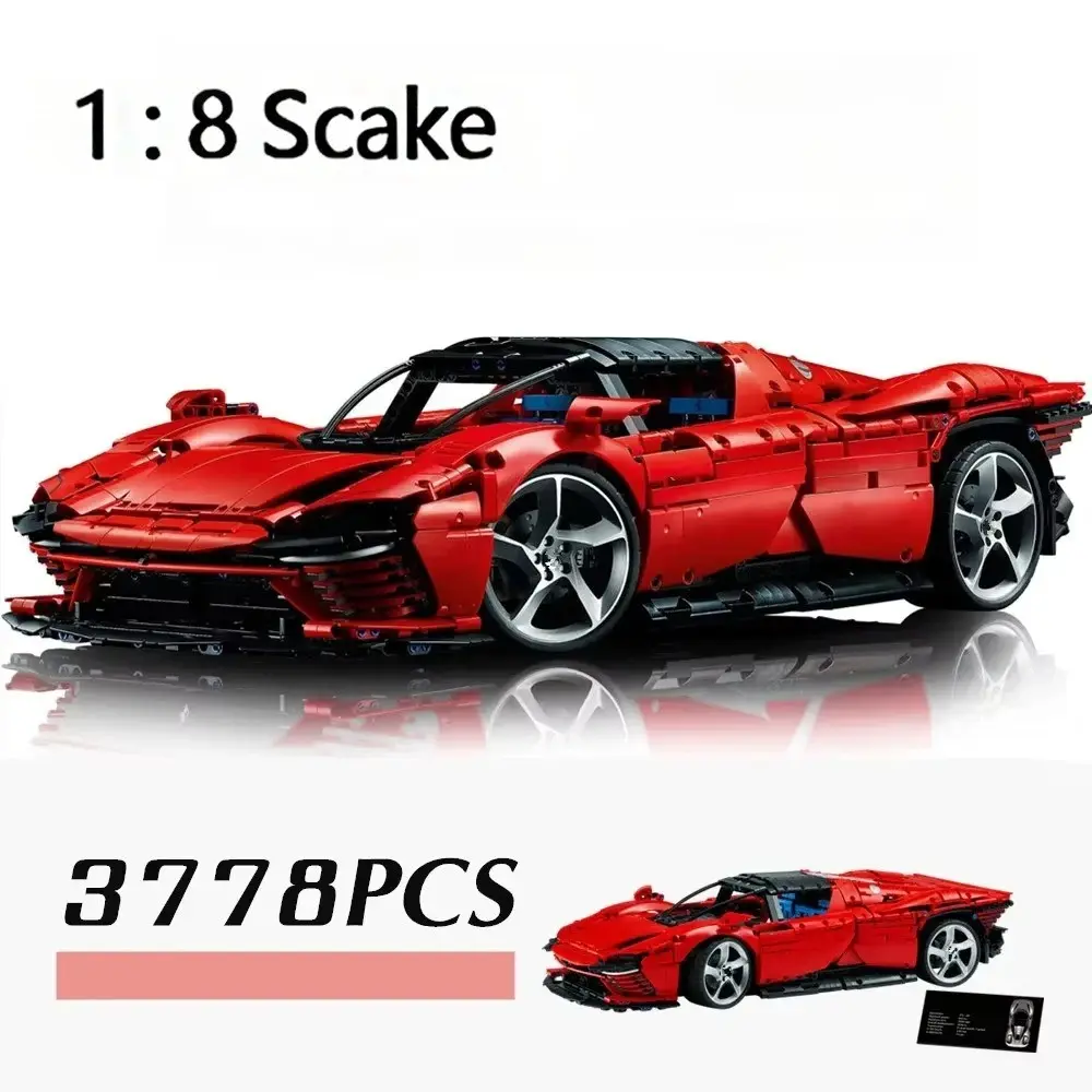 Hot selling super car building block assembly kit 3778 pieces, technical model 42143 compatible with SP3 super sports car model, suitable for adults and children, perfect birthday and Christmas gifts Model Car Kits