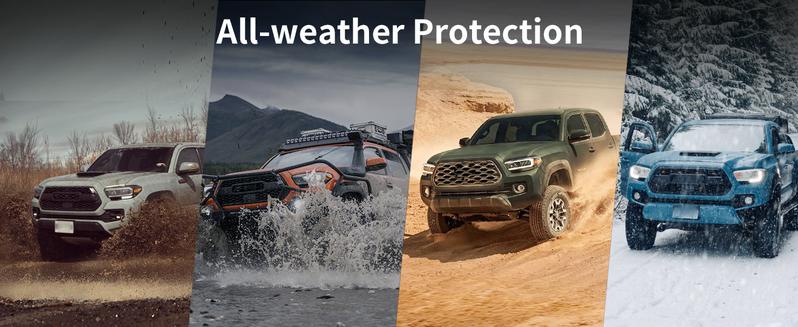 Lasfit fit for 2024-2026 Toyota Tacoma 1st Row Floor Mats, Fit Auto Transmission Only