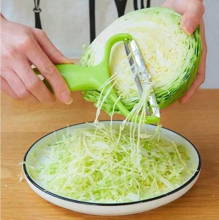 Stainless Steel Multifunctional Vegetable Peeler And Cabbage Slicer - Perfect For Slicing, Shredding And Grating - Essential Kitchen Tool For Thanksgiving Prep, Vegetable Slicer