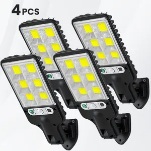 Solar Light Outdoor LED Solar Street Light, Remote Control Outdoor Motion Sensor Solar Wall Light, Flood Light Lamps for Street, Path, Garden, Patio, Steps