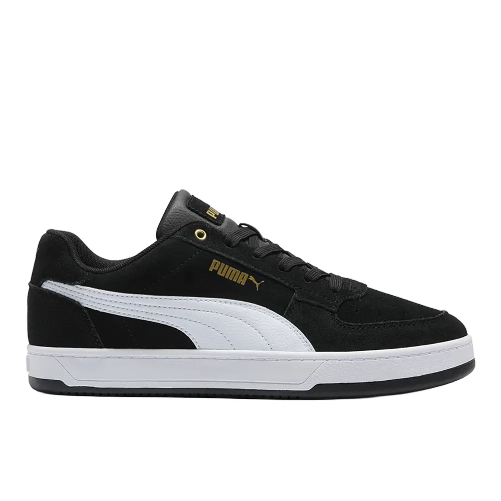 PUMA Mens Caven 2.0 Full Suede Lace Up Sneakers Shoes Casual - Black