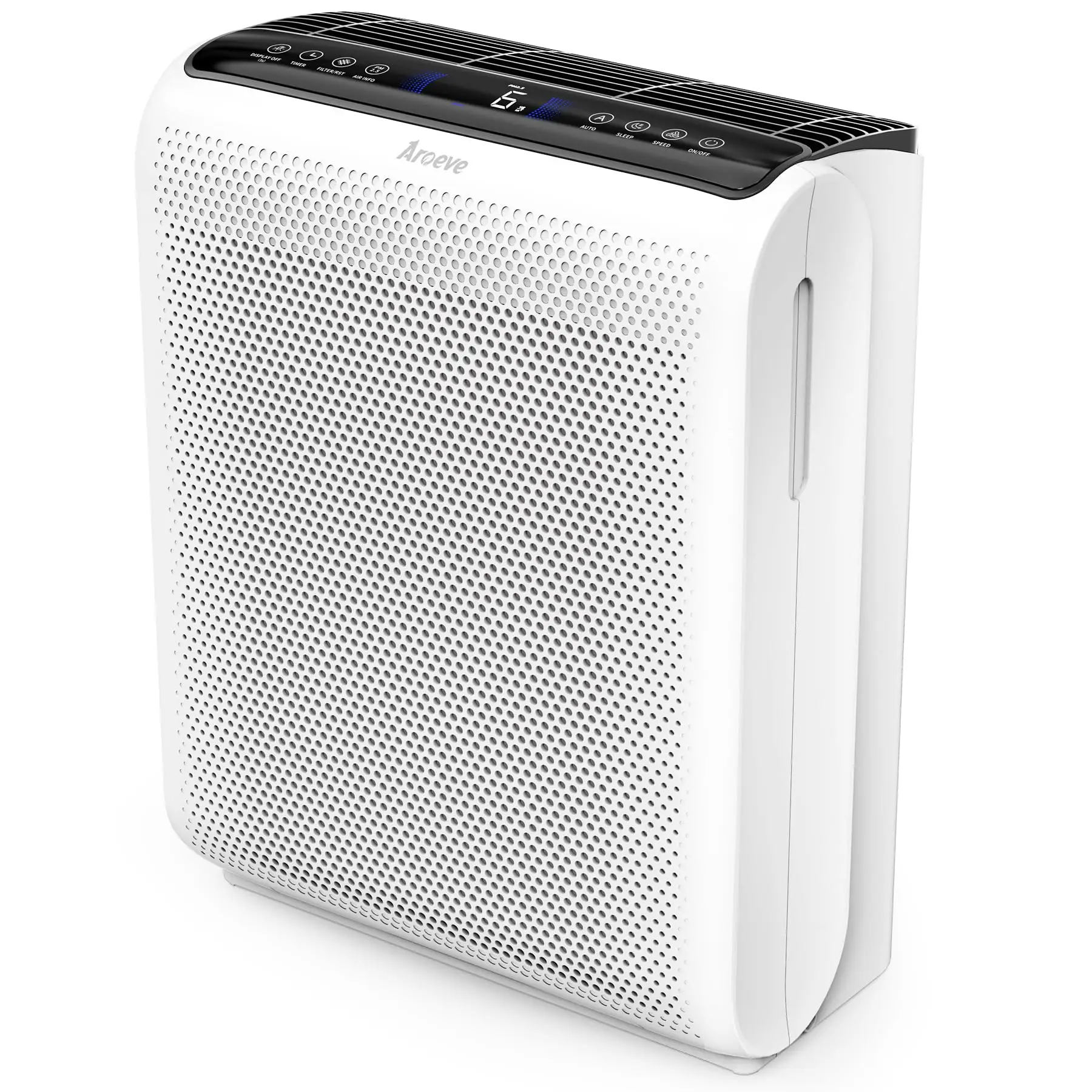 AROEVE MK07 Home Air Purifier (Household Appliances) - 1395 SqFt Coverage, Accurate Laser Sensors, 176 CFM, HEPA & Carbon Filters, Anti-Allergy Dust Cleaner for Pet Dander, Smoke Removal, 300Cfm
