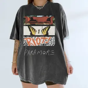 New Paramore Album Cover T-Shirt, Y2K Emo Pop Punk Band Tee, Hayley Williams Concert Merch, Alternative Music Fan Gift, Vintage 90s Graphic Tee, Crew Neck, Short Sleeve, Cotton, Comfortable