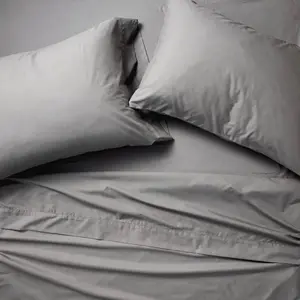 Full 400 Thread Count Percale Sheet Set Dark Gray - Casaluna Full 400 Thread Count Percale Sheet Set Dark Gray - Casaluna