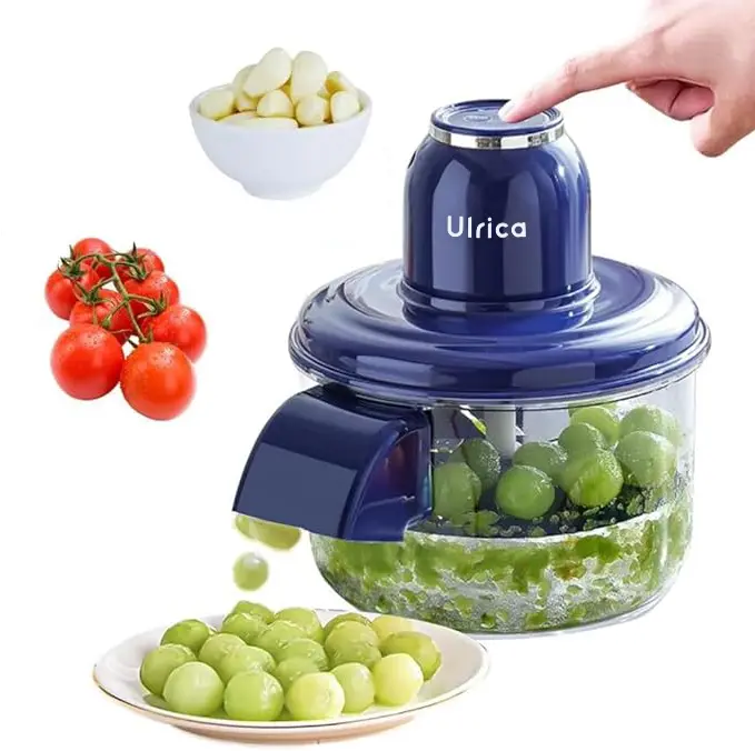 ULRICA Electric Peeler, Automatic Portable Peeler Machine for Garlic Grapes Cherry Tomatoes Chestnuts, Rechargeable 1300mah Battery Powered Peeler, Type-C Charging Kitchen Gadgets Gift