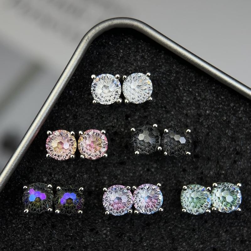 CICI GEMS 1CT Stud Earrings for Women Men S925 Sterling Silver Hypoallergenic Firework & Rose Cut Butterfly Back 18K White Gold Plated Anniversary Birthday Gift Daily Fine Jewelry CICI GEMS 1CT Stud Earrings for Women Men S925 Sterling Silver Hypoallergenic Firework & Rose Cut Butterfly Back 18K White Gold Plated Anniversary Birthday Gift Daily Fine Jewelry