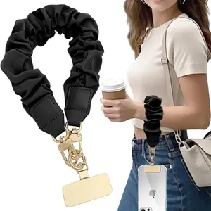 Anti Theft Phone Wrist Strap, Elastic Universal Phone Lanyard for Cell Phone, Cute Scrunchie Design Wristband