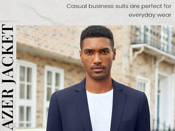 COOFANDY Mens Casual Sport Coat Lightweight Two Button Blazer Slim Fit Business Jackets